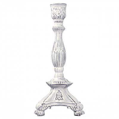 Подсвечник white enamel large