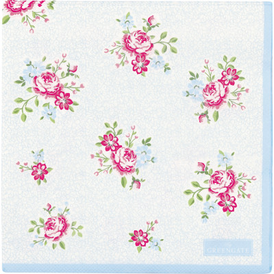 Салфетки бумажные Nikolina pale blue 33х33 см, 20 шт