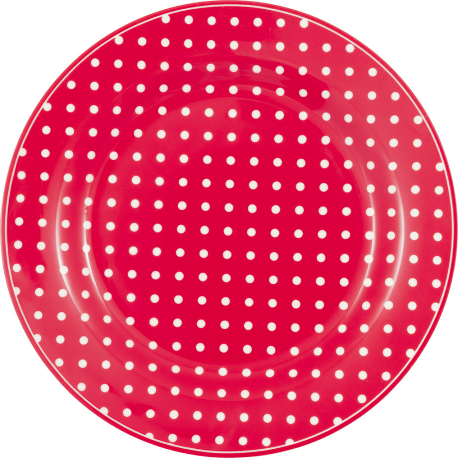 Тарелка Dotty red 20,2 см
