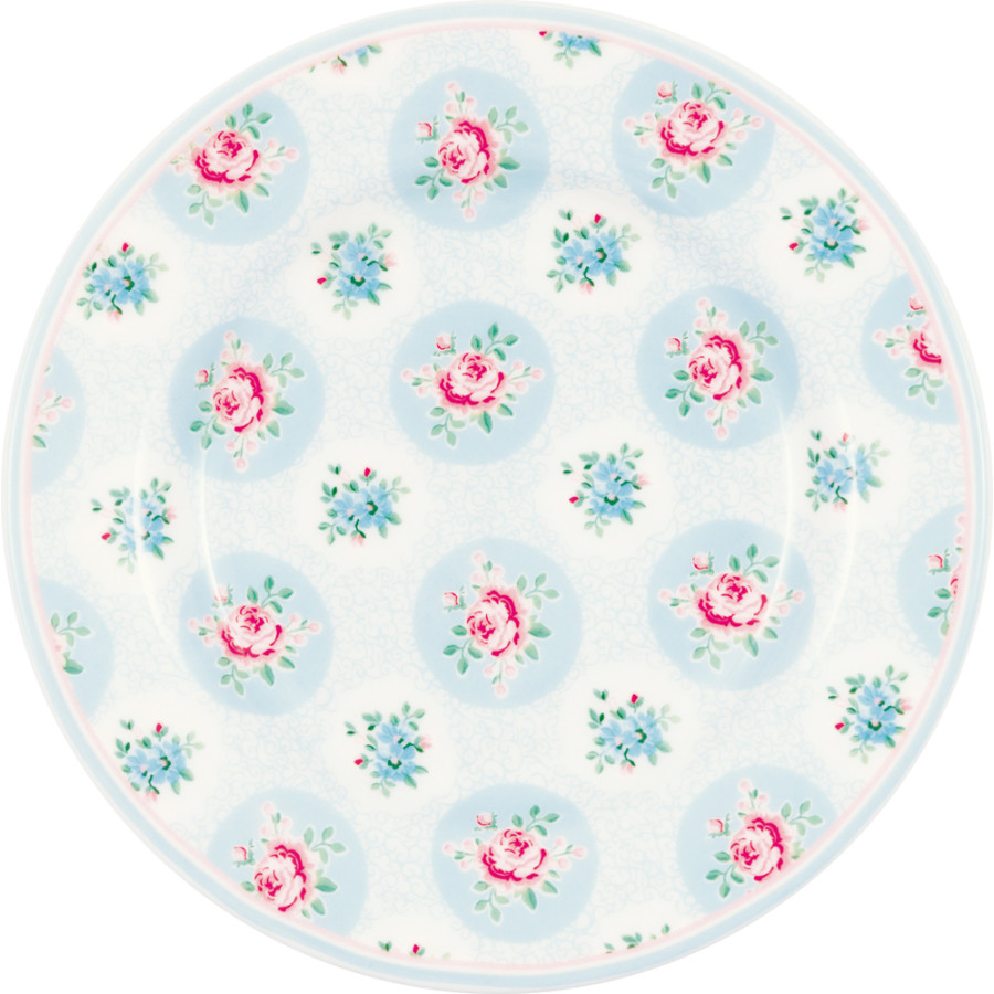 Десертная тарелка Elle pale blue 15 см