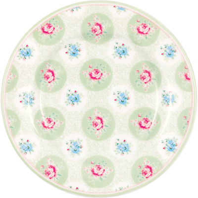 Десертная тарелка Elle pale green 15 см