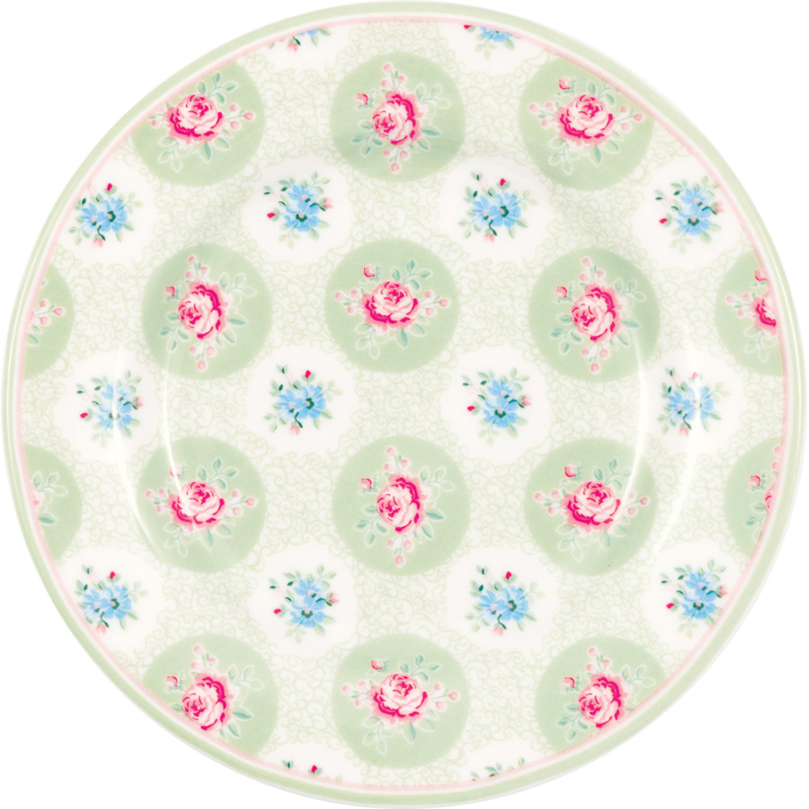 Десертная тарелка Elle pale green 15 см
