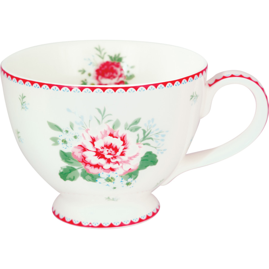 Чайная чашка Alivia white 400 мл