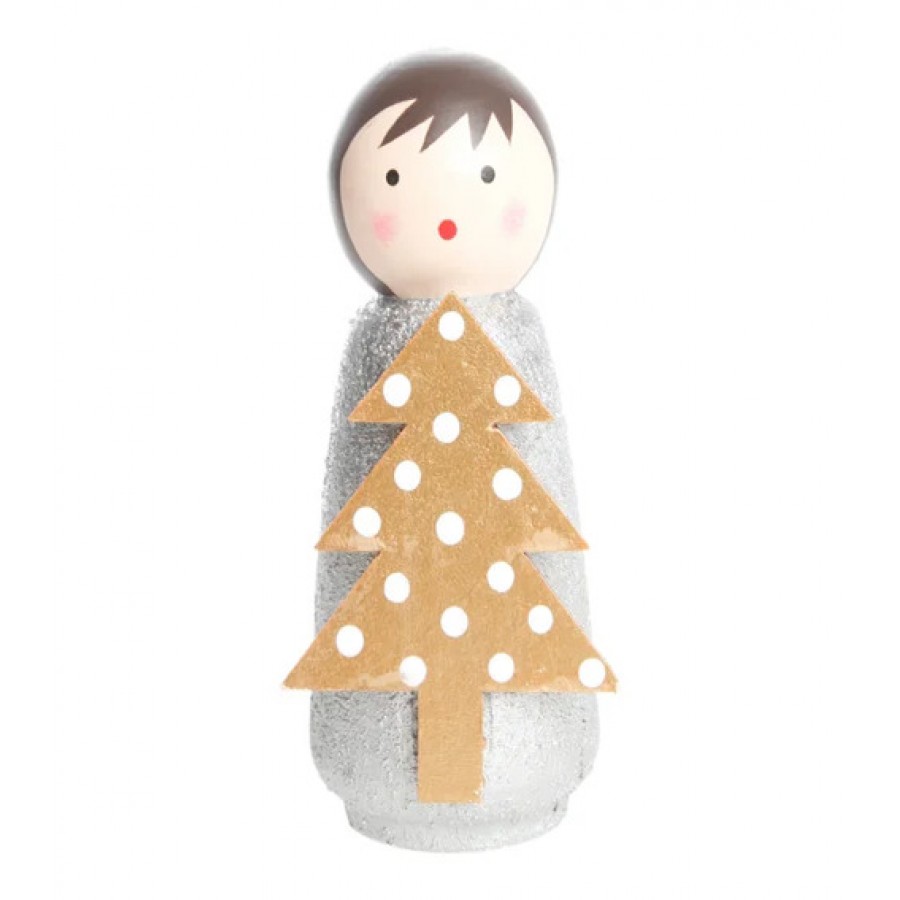 Фигурка Doll holding christmas tree