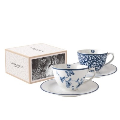 Набор чайных пар LAURA ASHLEY Blue print Assorti 260 мл 2 шт