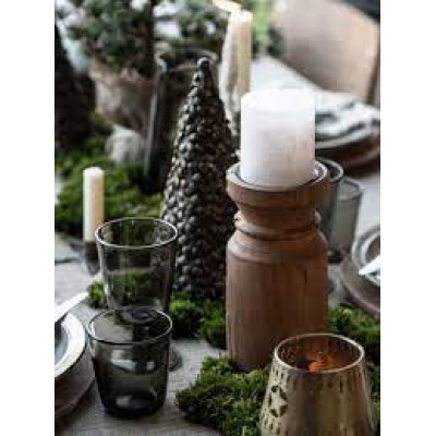 Свеча Rustic white d 7 h 7,5 см