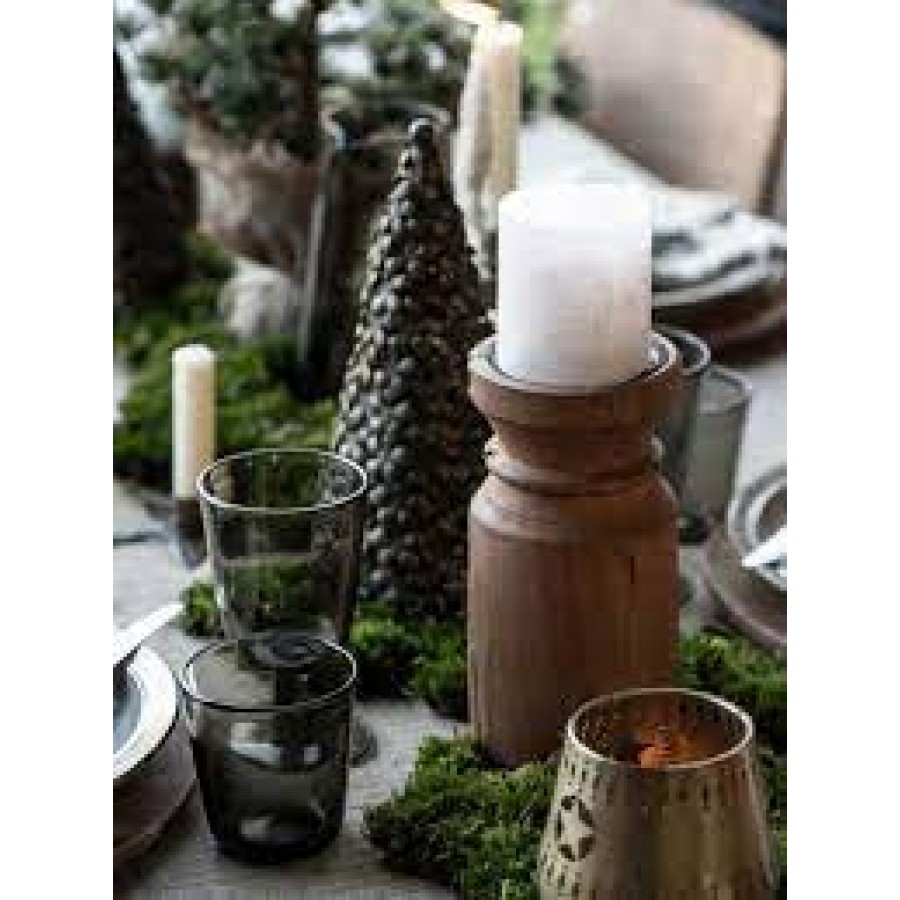 Свеча Rustic white d 7 h 7,5 см