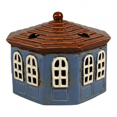 Подсвечник House for light Blue 13x16,5 см