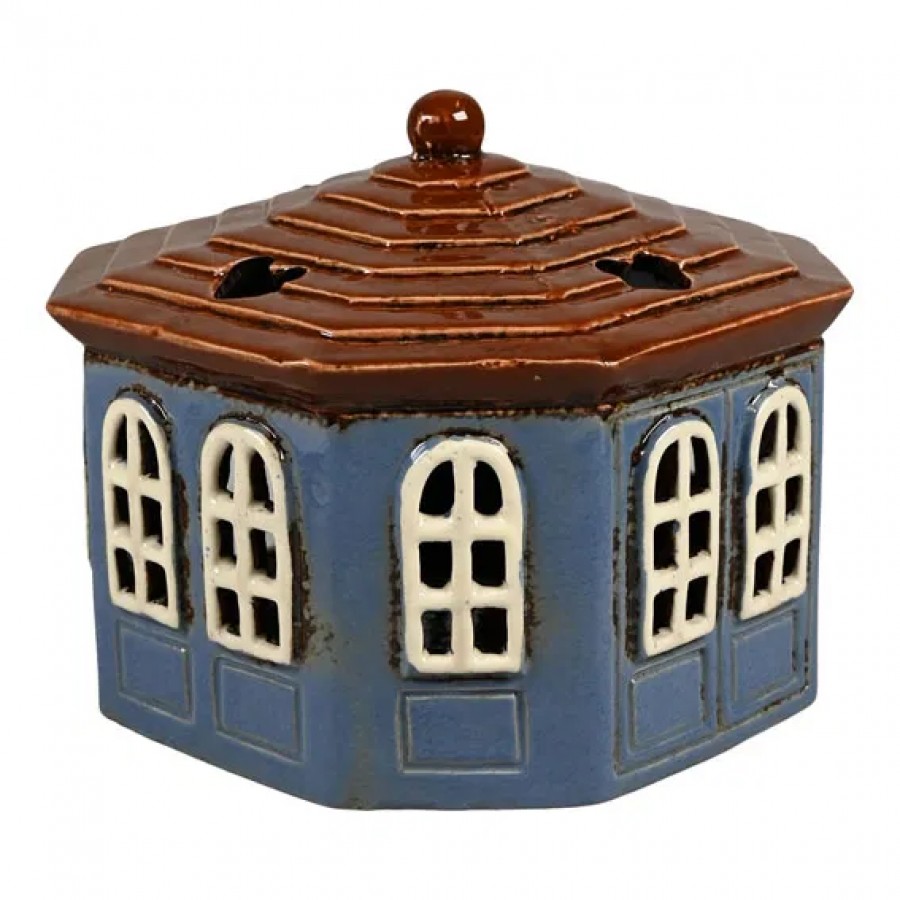Подсвечник House for light Blue 13x16,5 см