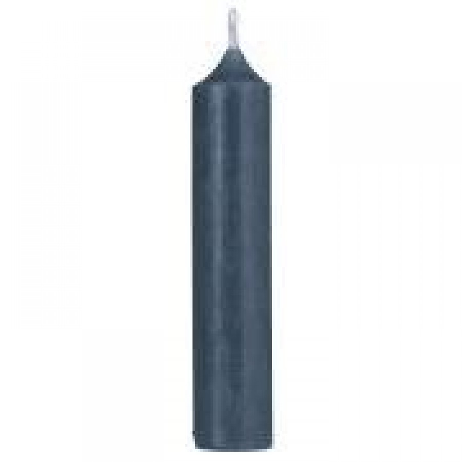 Свеча dusty blue rustic d 2,2 h 11 см