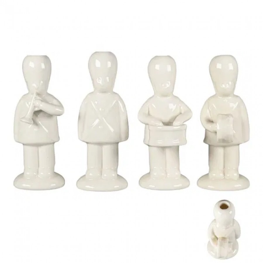 Подсвечник Old Christmas Soldier white 13,5 см, в асс.