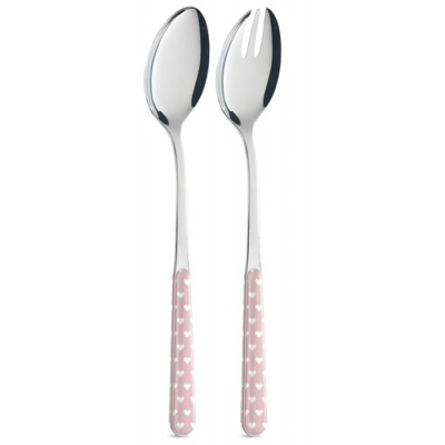 Набор приборов для салата Heart Pink 2 шт