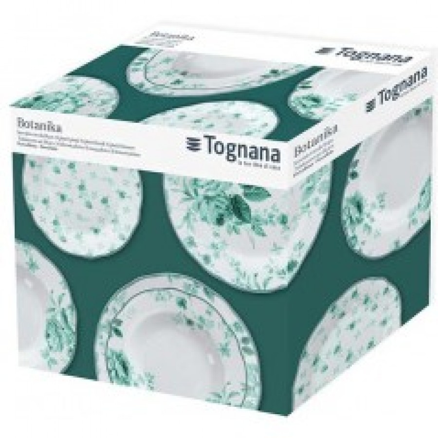 Набор тарелок Cappettata Botanika Green 18 шт