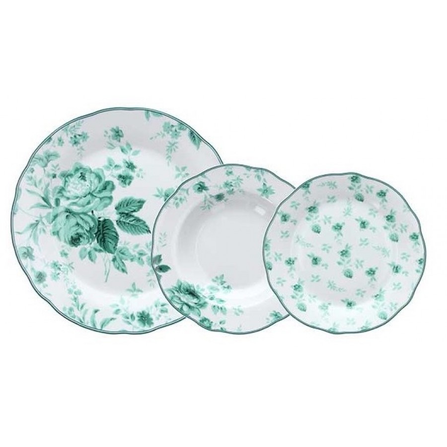 Набор тарелок Cappettata Botanika Green 18 шт