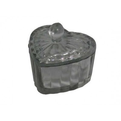 Банка стеклянная для конфет heart