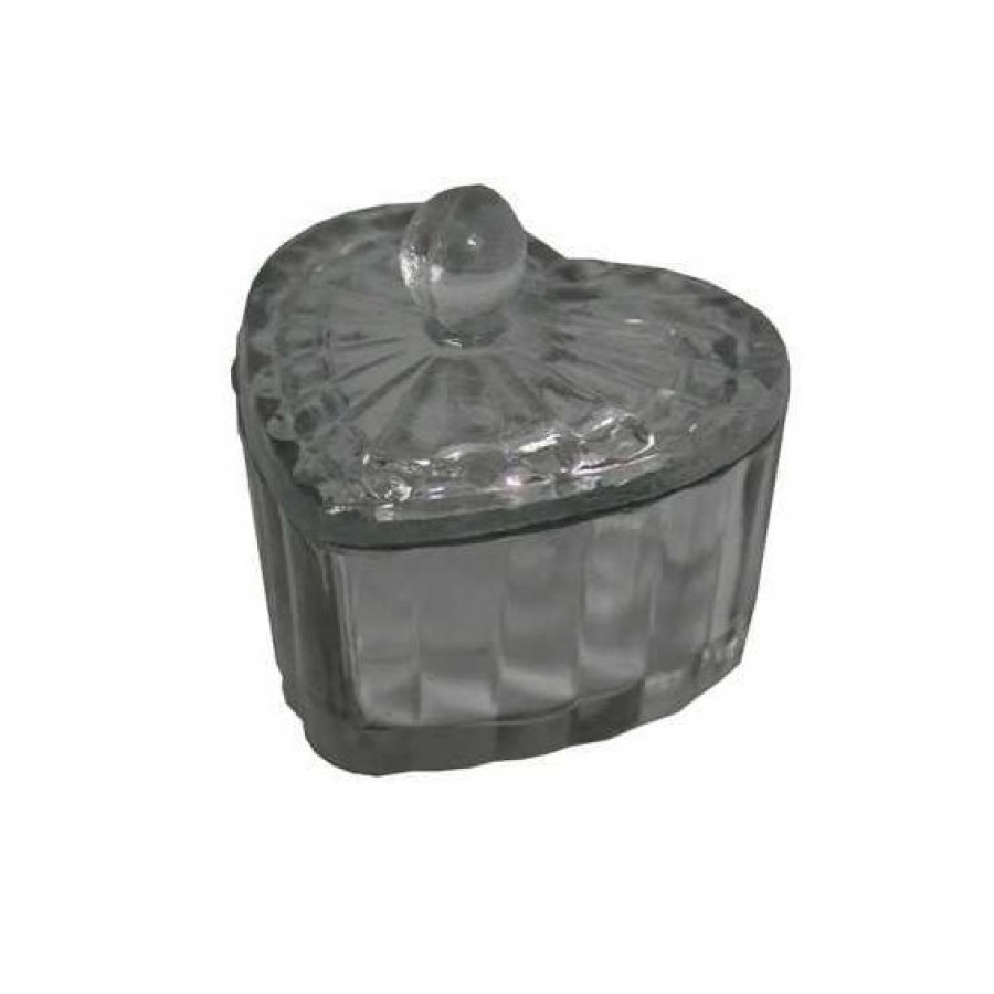 Банка стеклянная для конфет heart