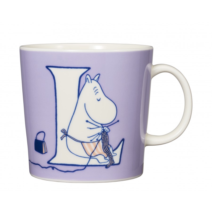 Кружка Moomin Алфавит, буква L, 400 мл