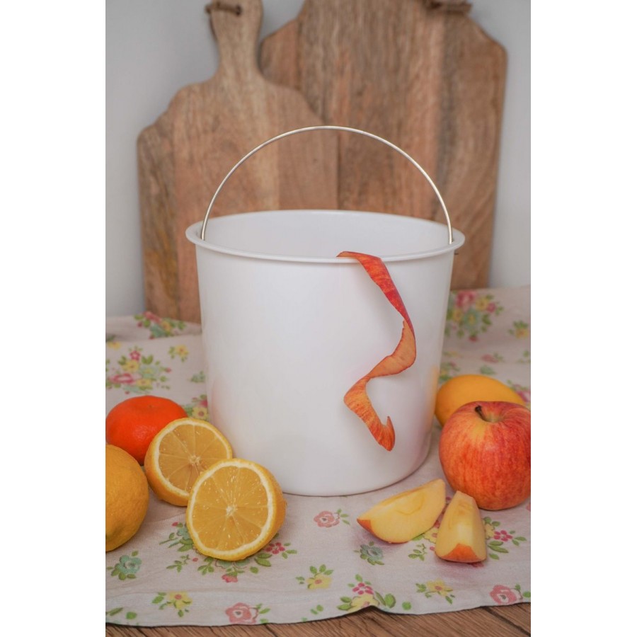 Контейнер для компоста mustard with white dots 21x19 см