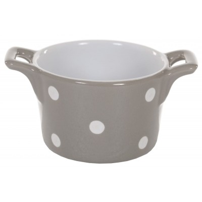 Горшочек с ручками Beige with dots 8,5 см