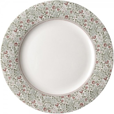 Тарелка LAURA ASHLEY Wild Clematis Green/Red 23 см