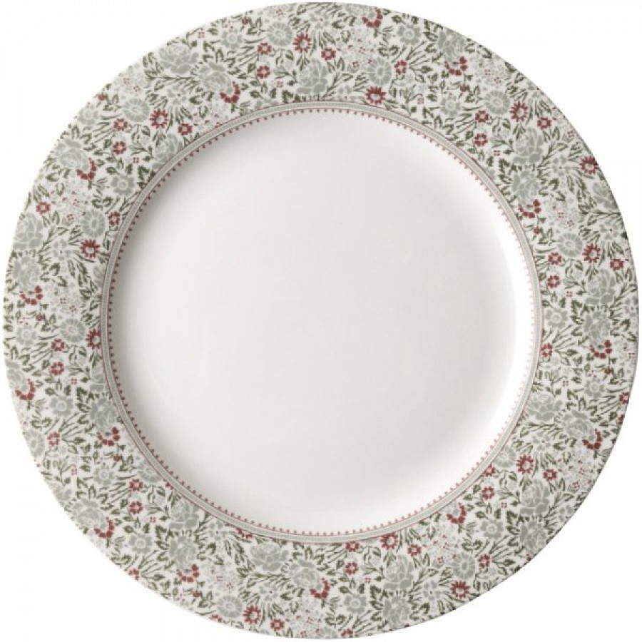 Тарелка LAURA ASHLEY Wild Clematis Green/Red 23 см