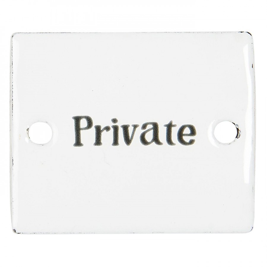 Металлическая табличка Private