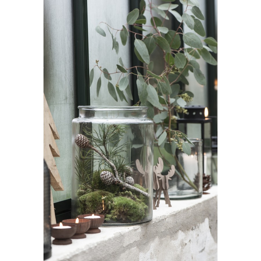 	 Ваза стеклянная 27 см