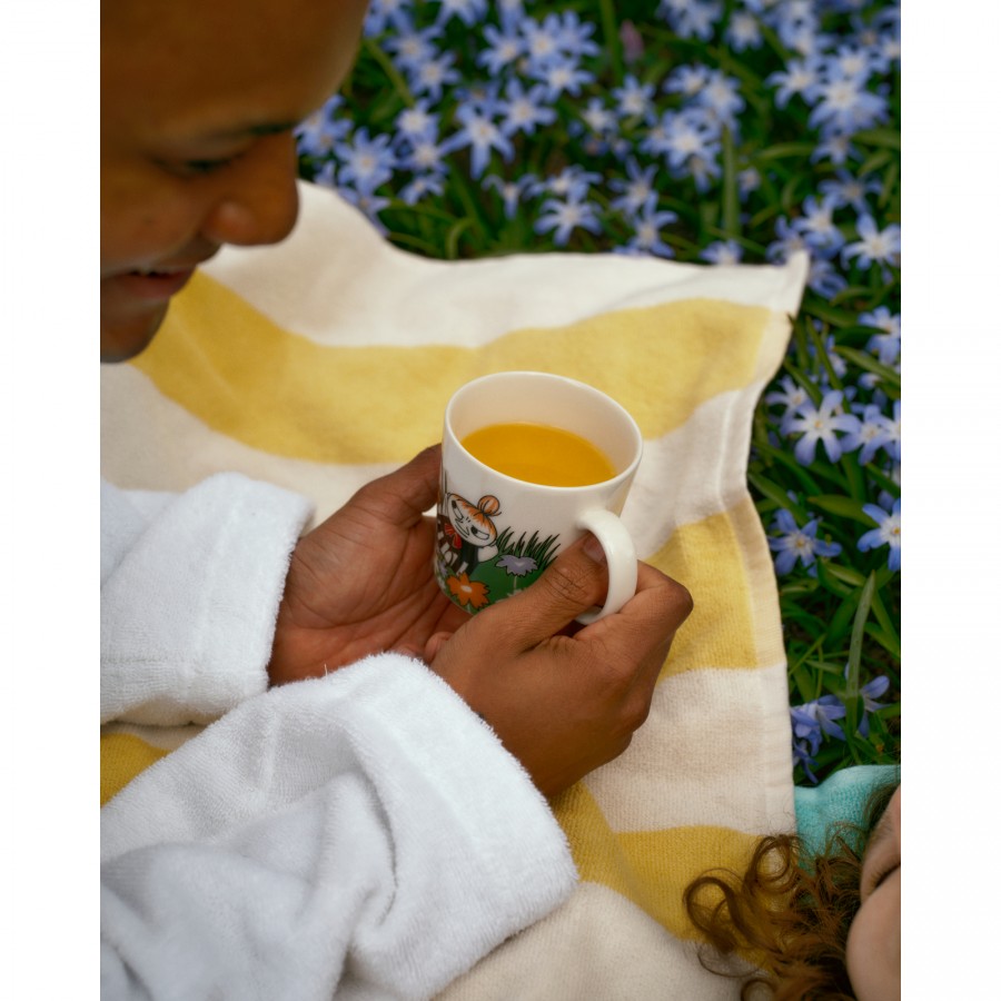 Полотенце банное Moomin Малышка Мю yellow stripe 70х140 см