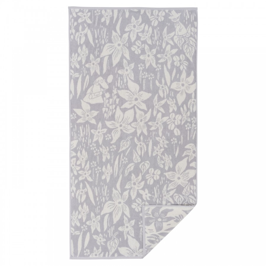 Полотенце банное Moomin Лилия grey 70х140 см