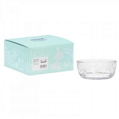 Пиала стеклянная Moomin Мистический лес clear 12 см
