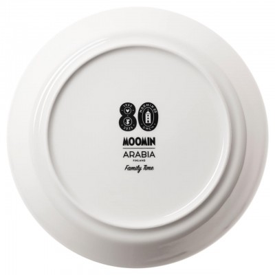Тарелка Moomin Семейное времяпрепровождение 80 yellow, 19 см