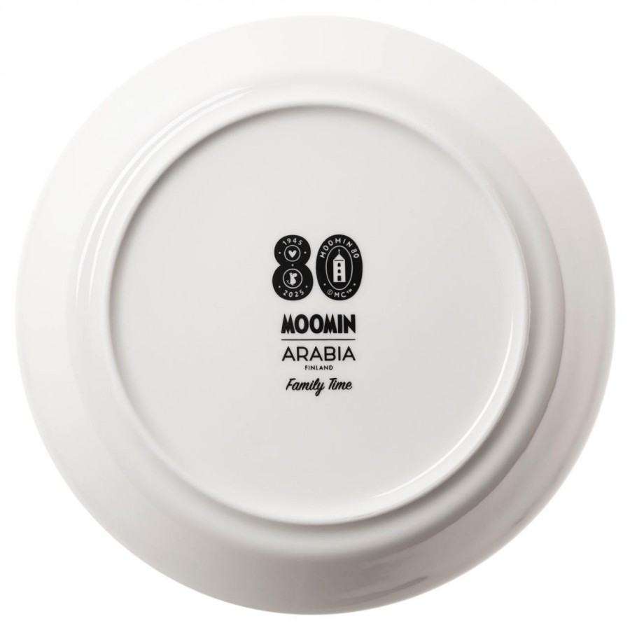 Тарелка Moomin Семейное времяпрепровождение 80 yellow, 19 см