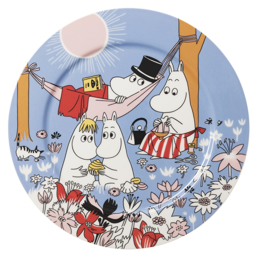 Тарелка для сервировки Moomin Семейное времяпрепровождение 80 blue, 30 см