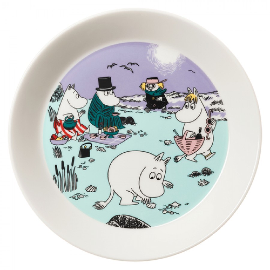 Тарелка Moomin День на пляже, 19 см