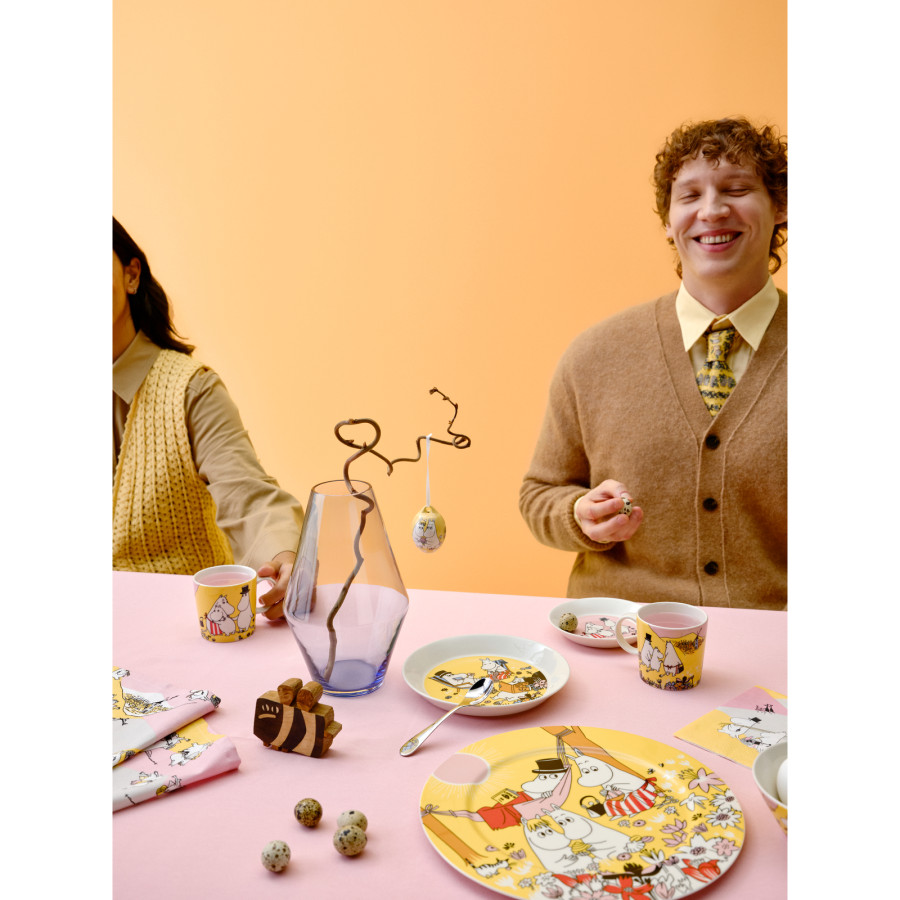 Тарелка Moomin Время семьи Юбилейная "80 лет" Yellow, 30 см