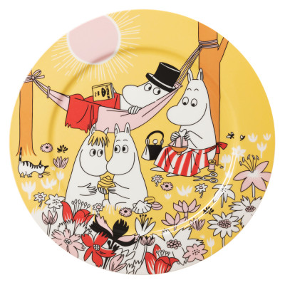 Тарелка Moomin Время семьи Юбилейная "80 лет" Yellow, 30 см