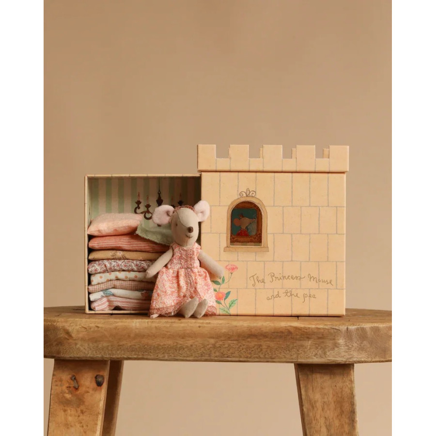 Мышка-принцесса на горошине Старшая сестра, розовая