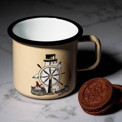 Moomin Кружка эмалированная Искатель приключений, 370 мл