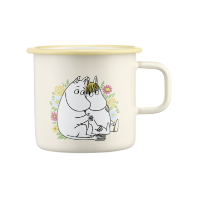 Кружка эмалированная Moomin Цветы Yellow, 550 мл