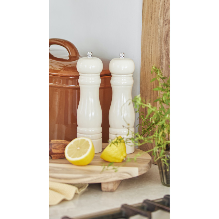 Мельница для соли и перца кремовая