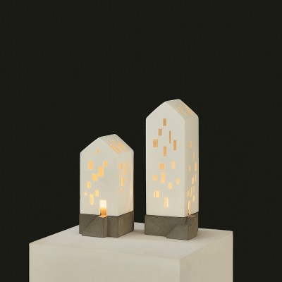 Подсвечник Lighthouse Porcerlain with concrete