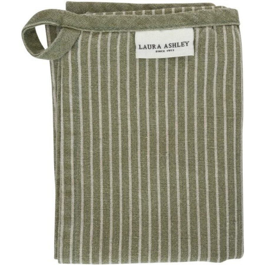 Полотенце Laura Ashley Sage green Stripe 50x70 см