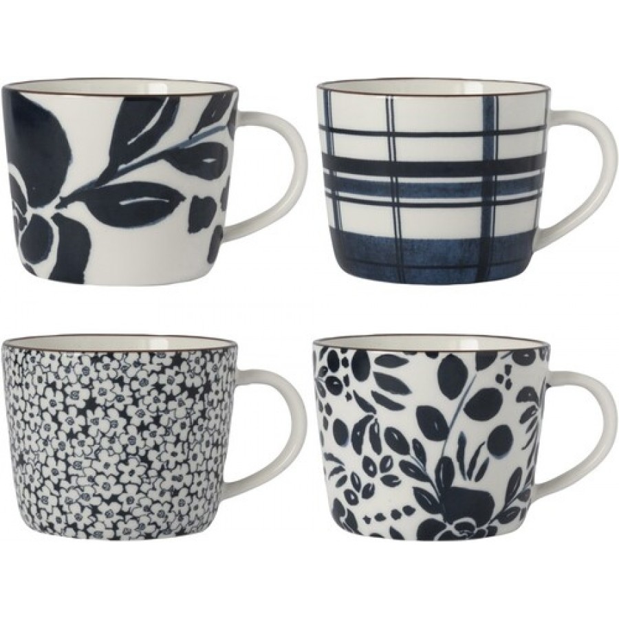 Набор кружек Dutch Floral Blue Time 300 мл, 4 шт