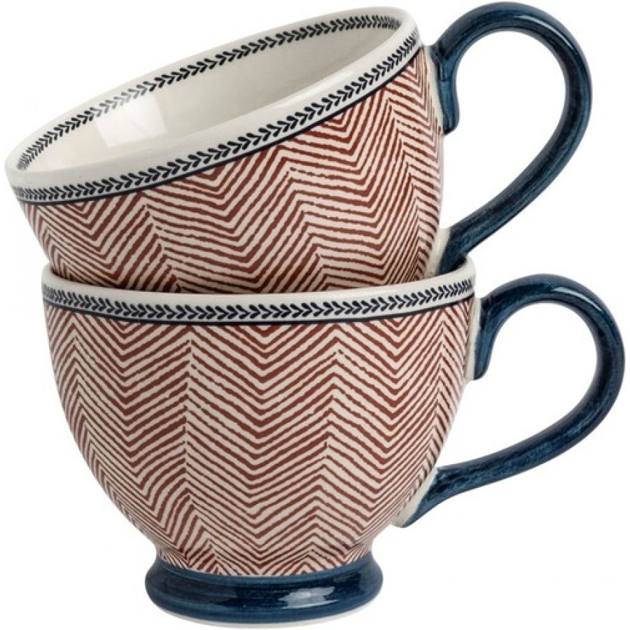 Набор кружек Laura Ashley Edwin Blue Terra 430 мл, 2 шт