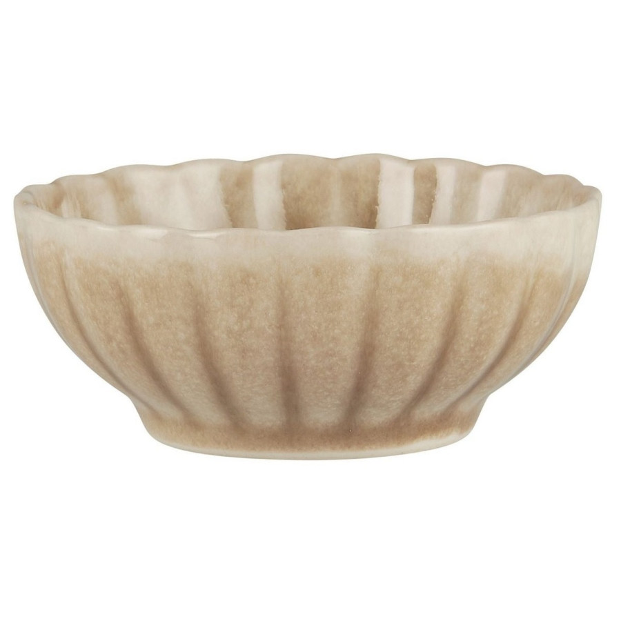 Пиала flower shape 9 см., коричневая.