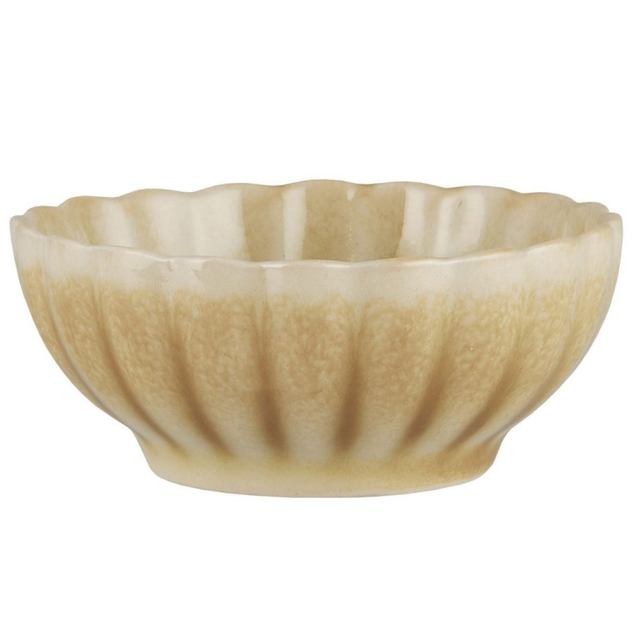 Пиала flower shape 9 см., желтая.