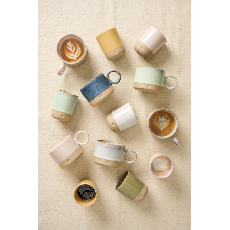 Кружка Heart matt brown light pink 290 мл