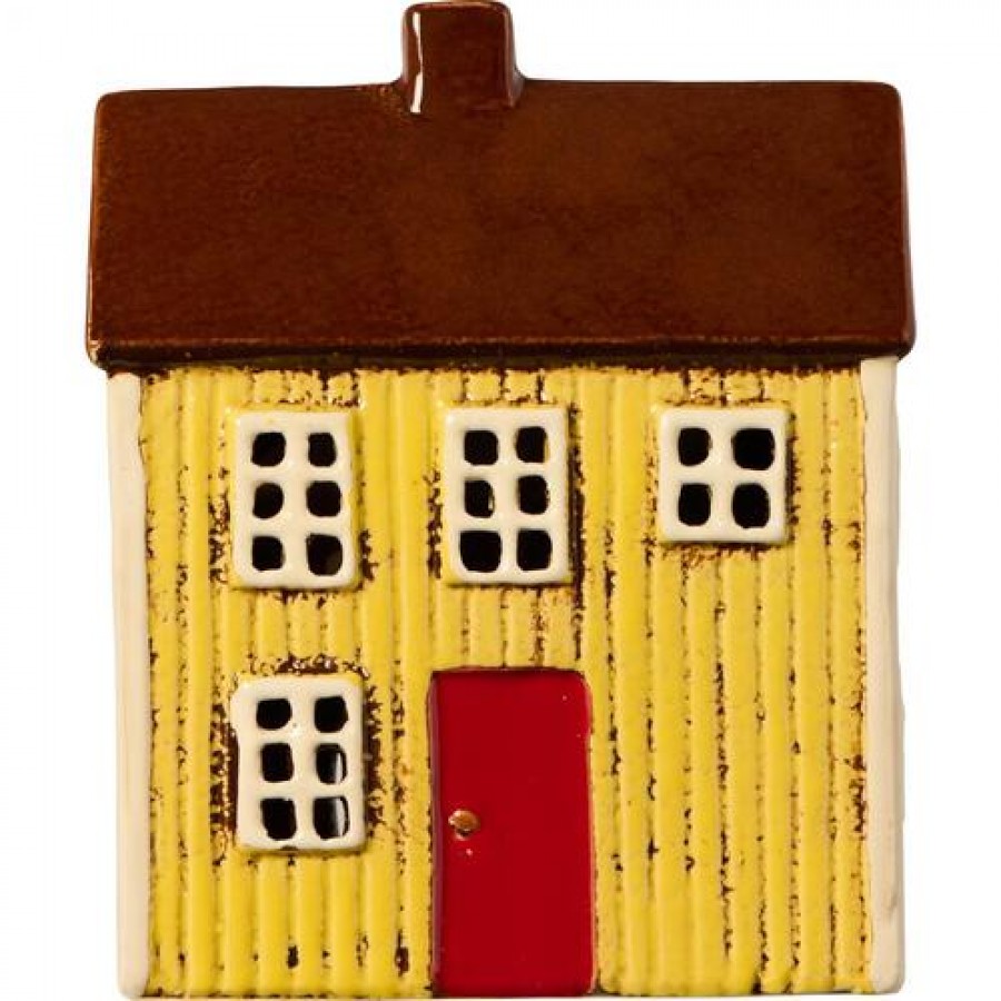 Подсвечник House tealight Visby yellow red door