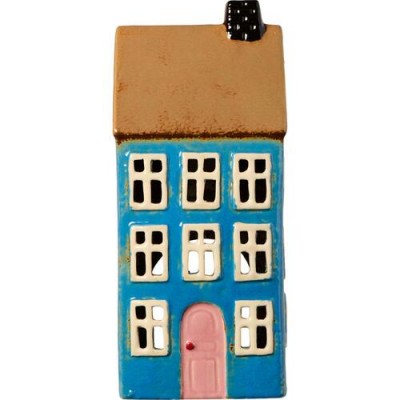 Подсвечник House tealight Nyhavn blue light pink door