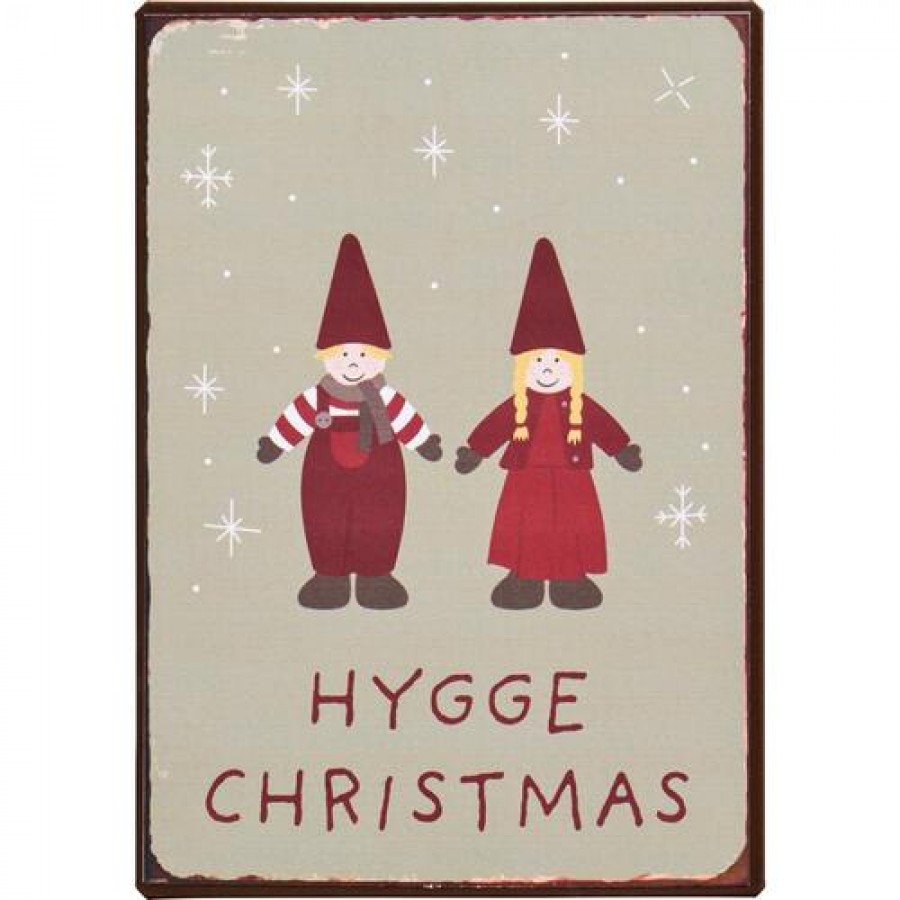 Металлическая табличка Hygge Christmas 14х20 см